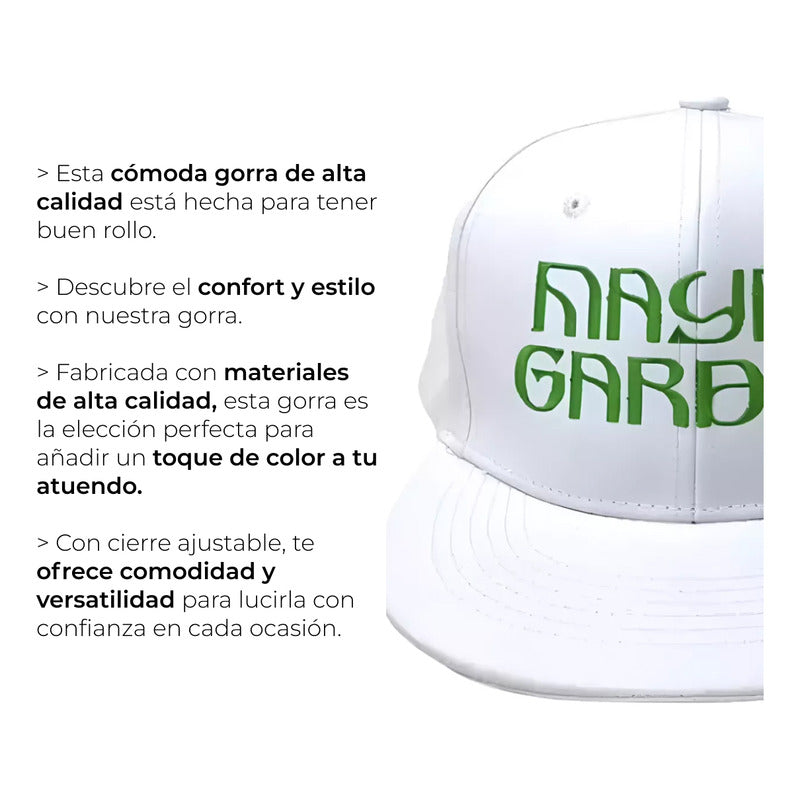 Gorra Mayan Garden Plana Blanca Blanco Unitalla