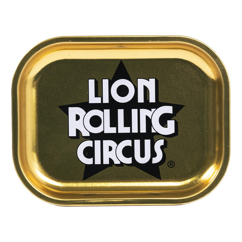 Charola De Metal Chica Gold Lion Rolling Circus