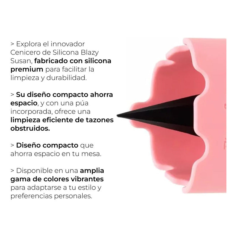 Cenicero De Silicon Resistente Y Lavable Blazy Susan