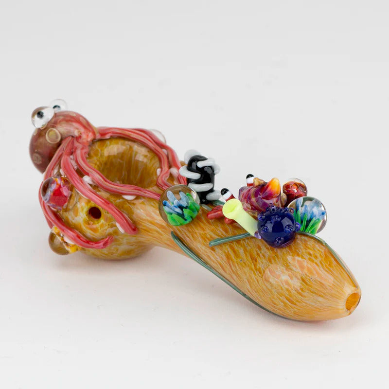 Bong Empire Glassworks Pipa Kraken Kraken Coral