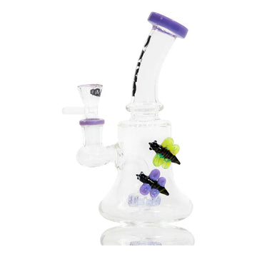 Bong Calvo Glass De Abeja 19 Cm Abeja Violeta