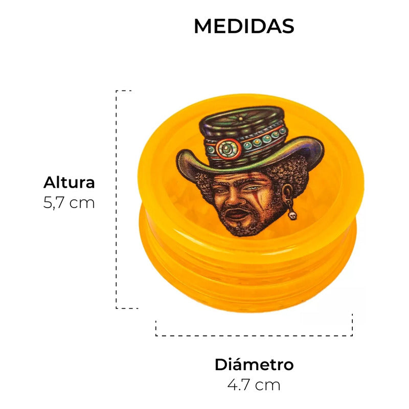 Grinder Acrilico 3 Partes 50mm Lion Rolling Circus