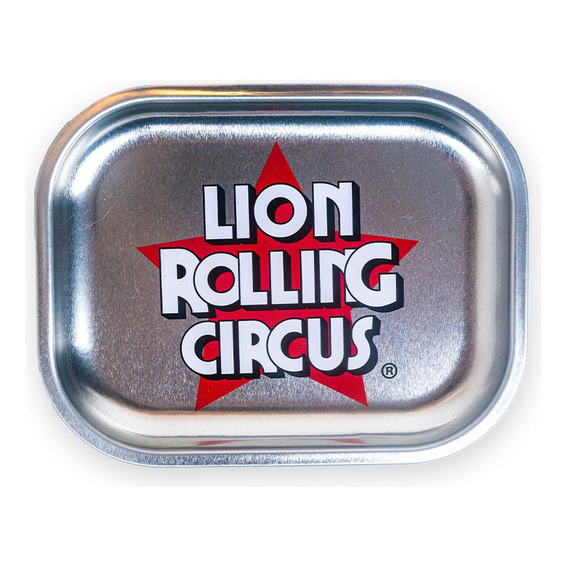 Charola De Metal Chica Silver Lion Rolling Circus