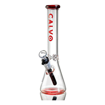 Bong Calvo Glass Mandala Breaker Red 28 Cm Mandala Rojo