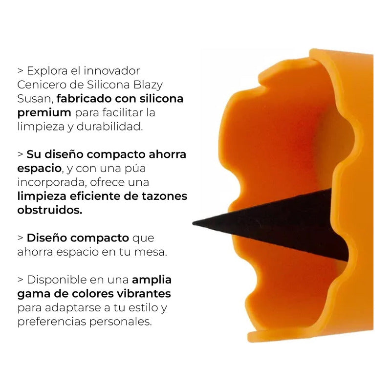 Cenicero De Silicon Resistente Y Lavable Blazy Susan