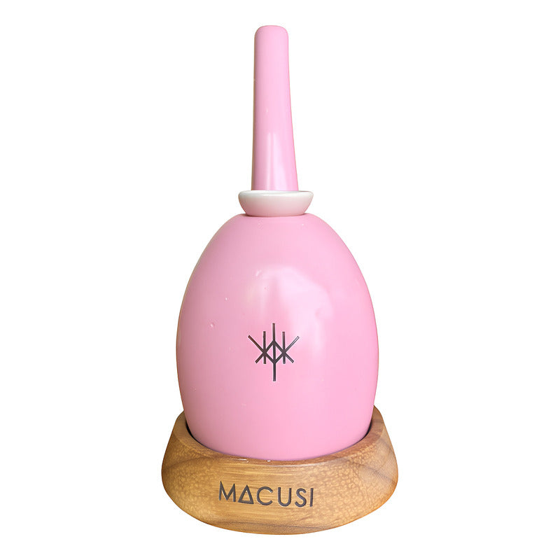 Pipa Bong Macusi Ceramica Artesanal Bubbler Rosa Mex