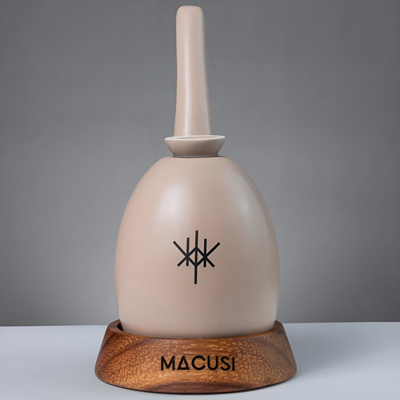 Pipa Bong Macusi Ceramica Artesanal Bubbler Macadamia