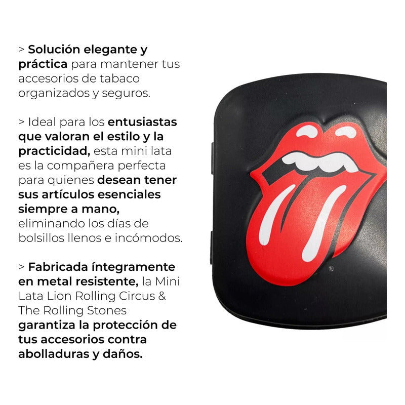 Estucheras Mini Tin Lion Rolling Circus Stones