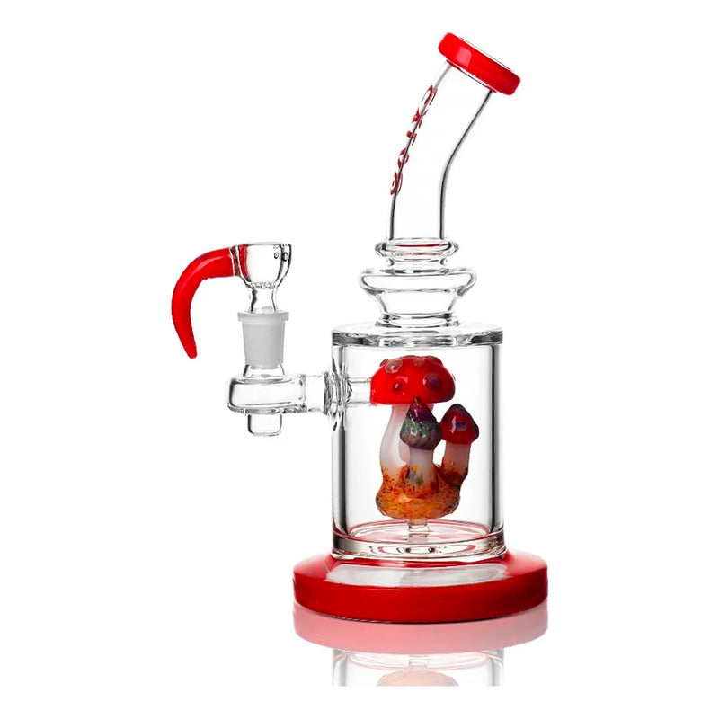 Bong Calvo Glass Mushroom Rig Red 21 Cm Hongo Rojo