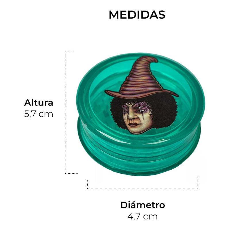 Grinder Acrilico 3 Partes 50mm Lion Rolling Circus