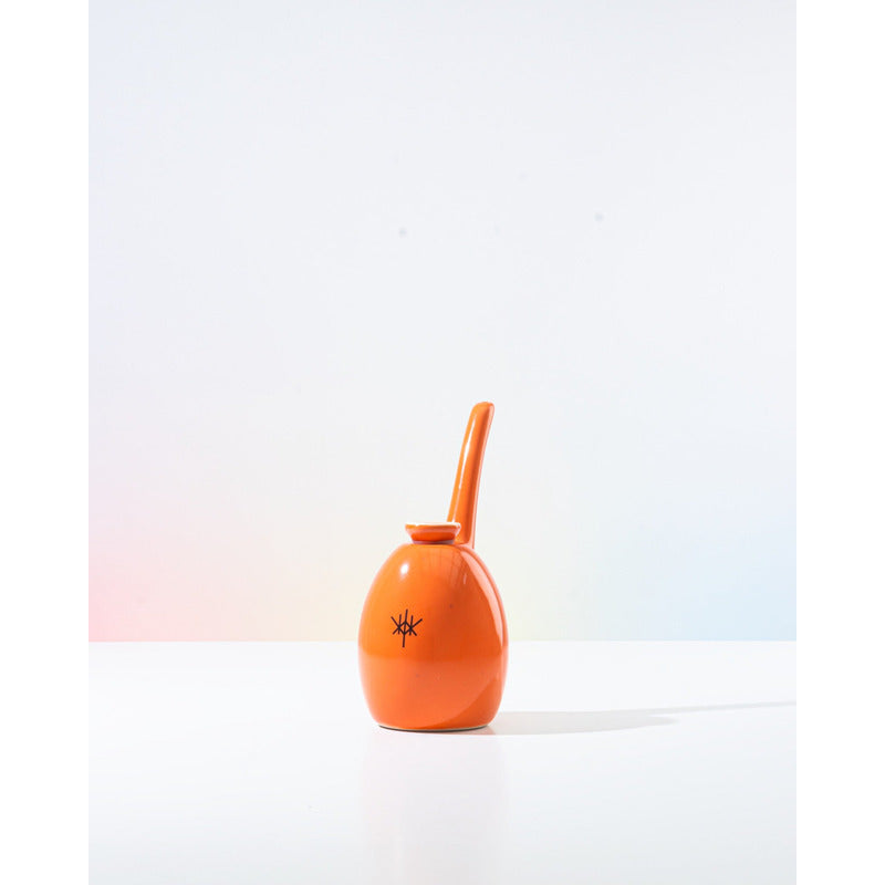 Pipa Bong Macusi Ceramica Artesanal Bubbler Naranja