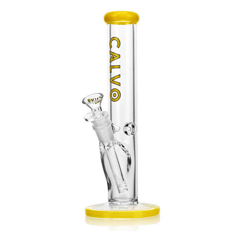 Bong Calvo Glass  Straight Tube Premium 25cm Premium Amarillo