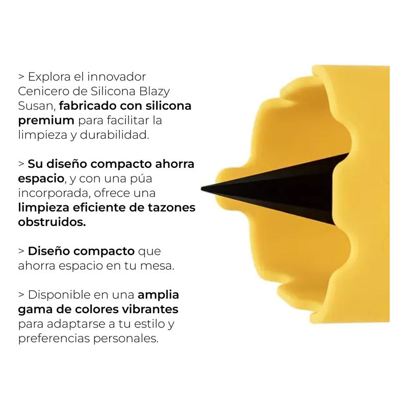 Cenicero De Silicon Resistente Y Lavable Blazy Susan