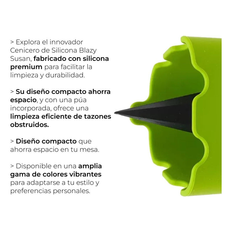 Cenicero De Silicon Resistente Y Lavable Blazy Susan