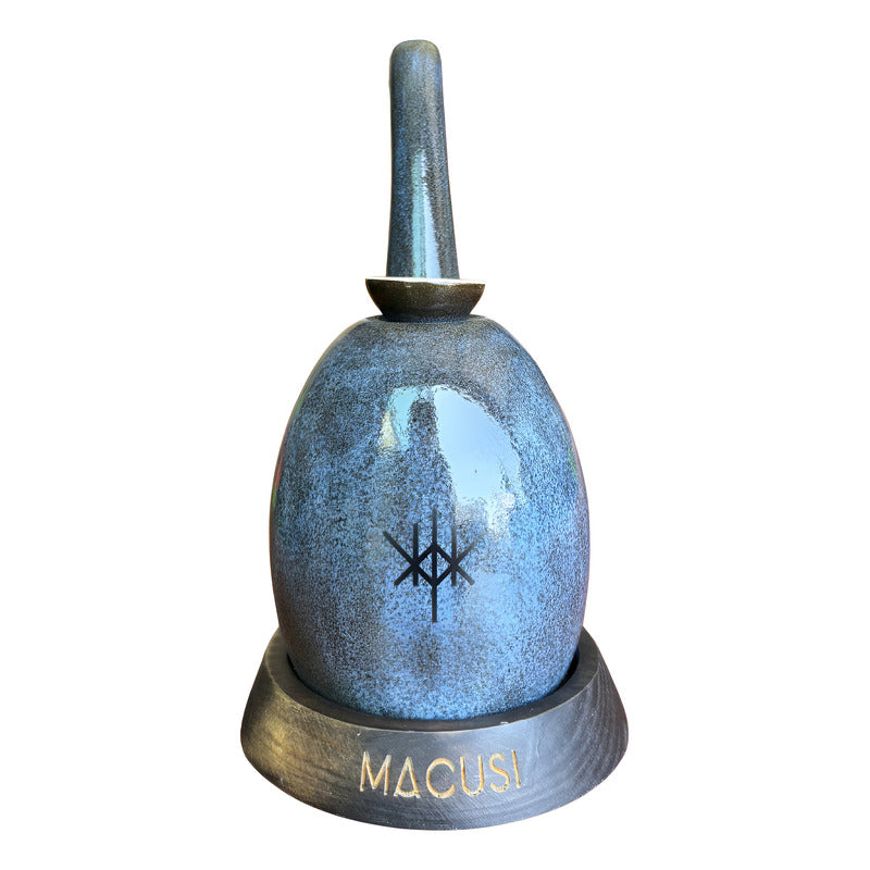 Pipa Bong Macusi Ceramica Artesanal Bubbler Universo Azul