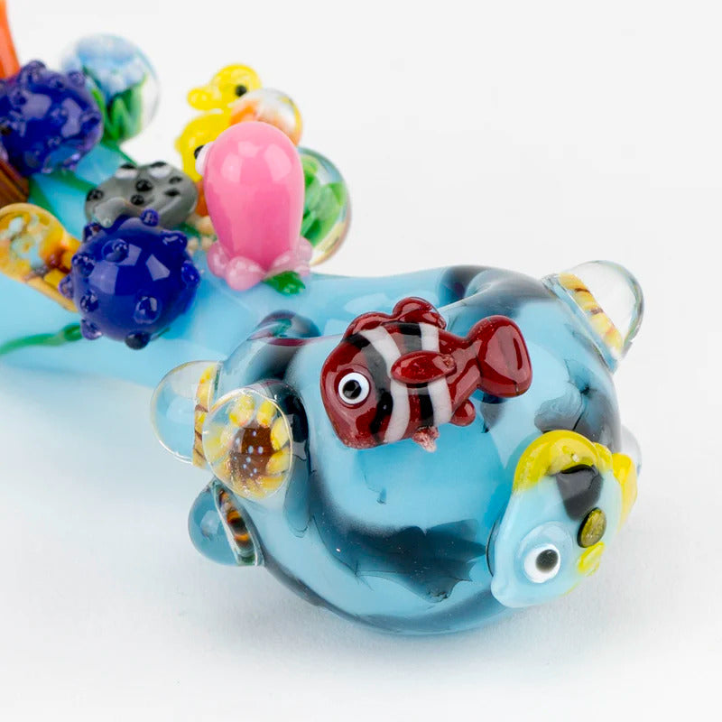 Bong Empire Glassworks Pipa Gran Barrera De Coral Gran Barrera Coral Azul Claro