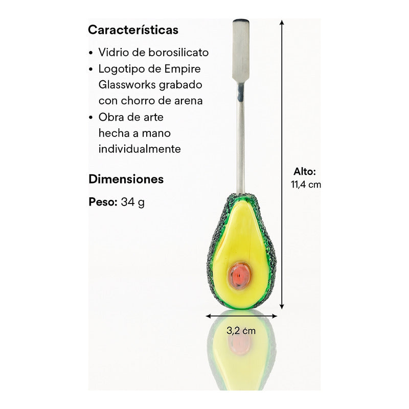 Dabber Espatula Diseño Empire Glassworks Aguacate