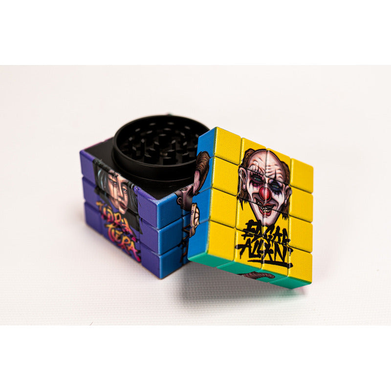 Grinder Acero Gold 4 Partes 62mm Lion Rolling Circus Magic Cube