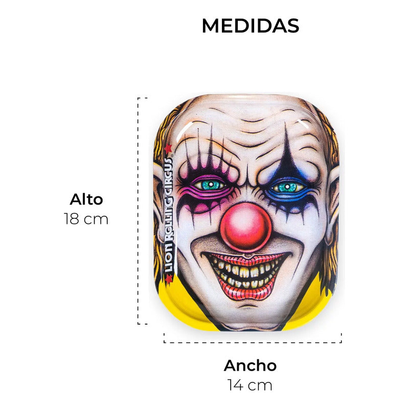 Charola De Metal Bandeja Chica Full Print Lion Rolling Circus