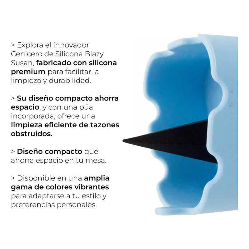 Cenicero De Silicon Resistente Y Lavable Blazy Susan