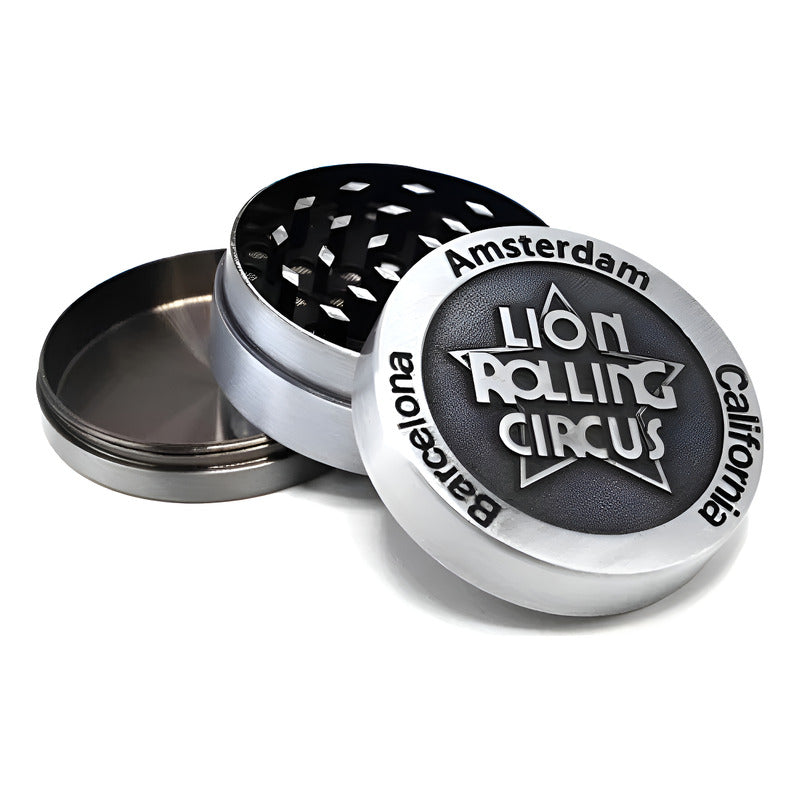 Grinder 3 Partes Aluminio 50mm Lion Rolling Circus