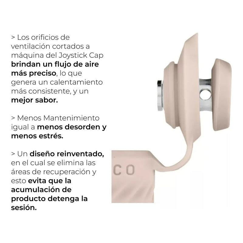 Puffco Peak Pro Joystick Cap Desert Desierto Rosa Claro