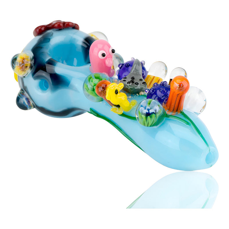 Bong Empire Glassworks Pipa Gran Barrera De Coral Gran Barrera Coral Azul Claro