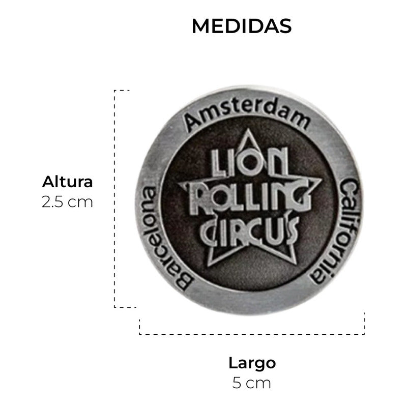Grinder 3 Partes Aluminio 50mm Lion Rolling Circus