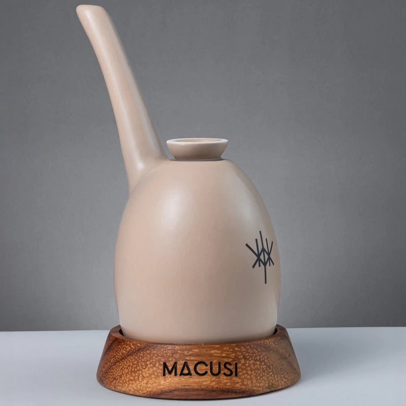 Pipa Bong Macusi Ceramica Artesanal Bubbler Macadamia