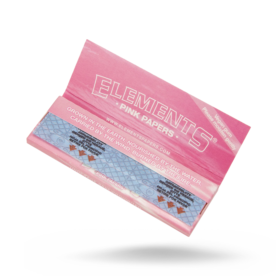 Papel de Liar 50 Hojas Por Paquete 1 1/4 RAW Elements Pink