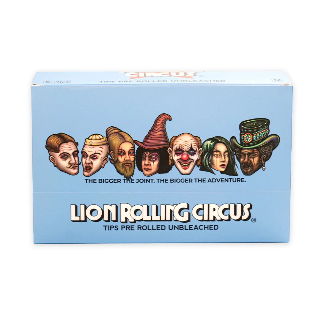 Pre-rolled Tips 55 filtros por Paquete Lion Rolling Circus