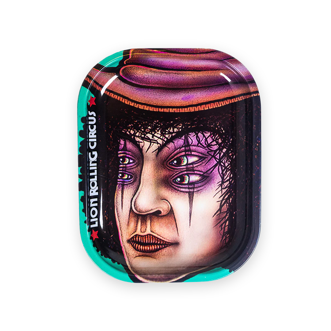 Charola Mediana De Metal Brasil Lion Rolling Circus