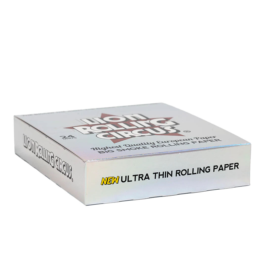 Papel de Liar Silver Big Smoke 50 Hojas por Paquete Lion Rolling Circus