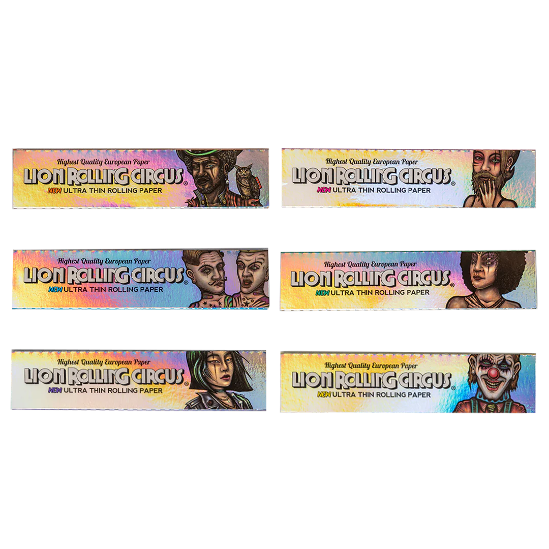 Papel de Liar Silver Big Smoke 50 Hojas por Paquete Lion Rolling Circus