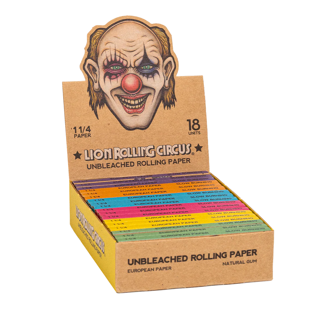 Papel de Liar Unbleacheadhead 1 1/4 50 Hojas por Paquete Lion Rolling Circus
