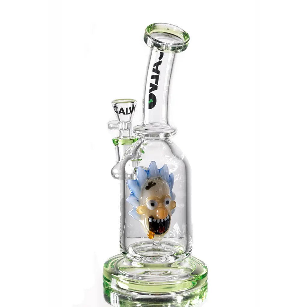 Bong Calvo Glass Rick And Morty Precolador 22cm
