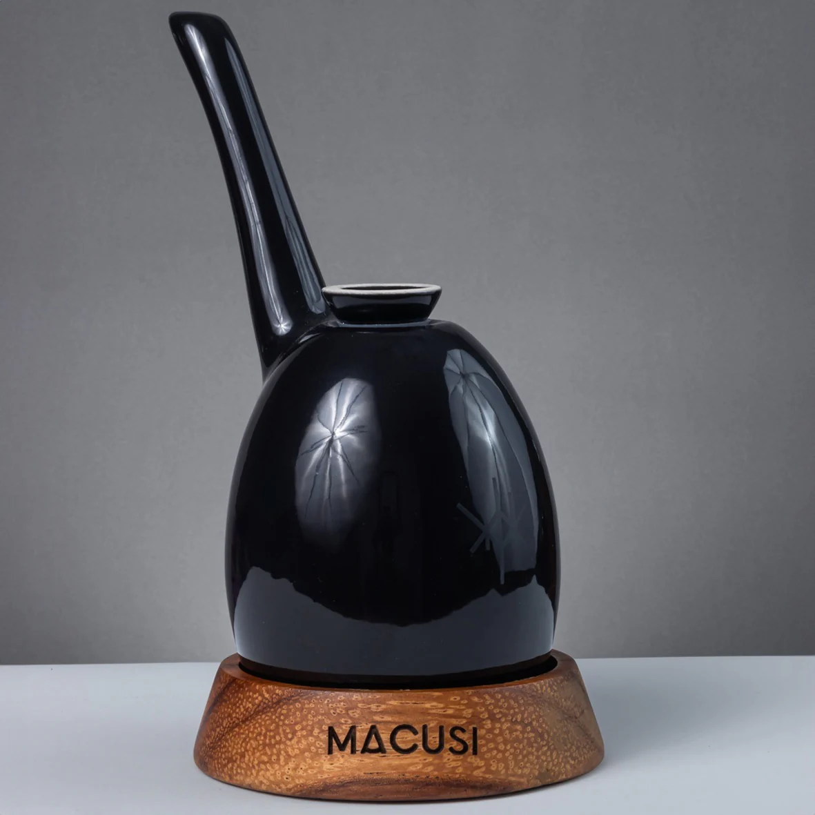 Pipa Bong Macusi Ceramica Artesanal Bubbler Obsidiana
