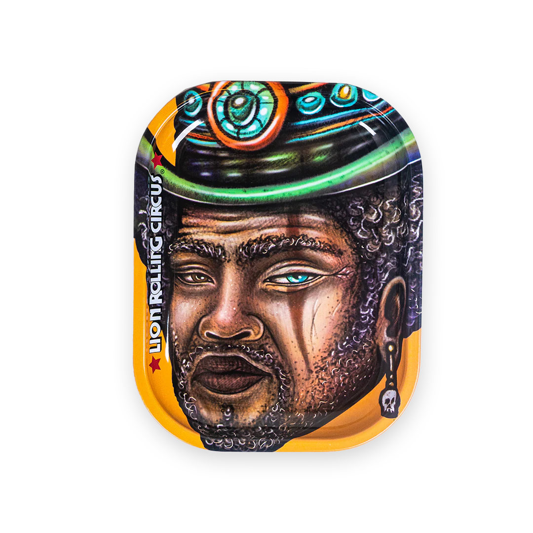 Charola Mediana De Metal Brasil Lion Rolling Circus