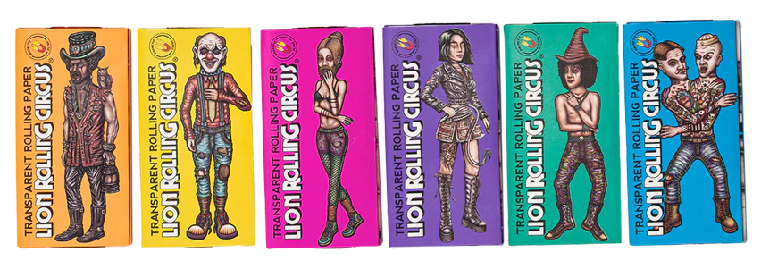 Papel de Liar Celulosa 1 1/4 50 Hojas por Paquete Lion Rolling Circus