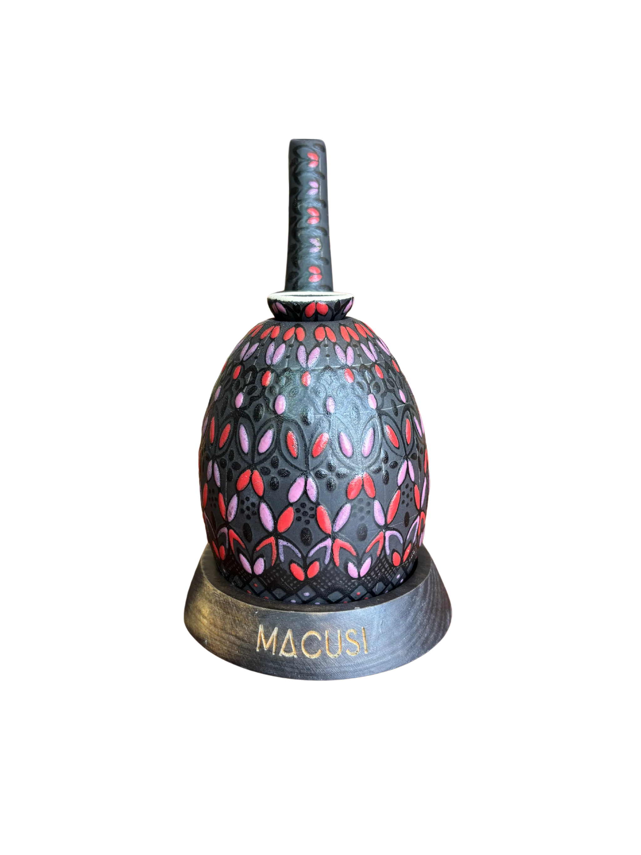 Pipa Bong Macusi Ceramica Artesanal Bubbler Xícal Negro
