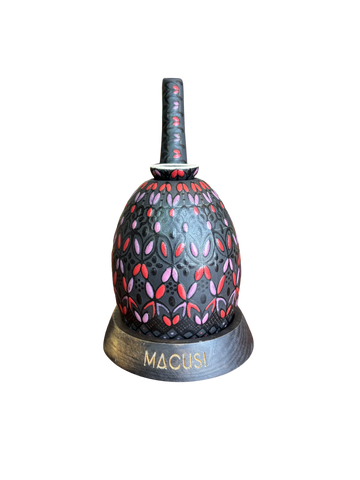 Pipa Bong Macusi Ceramica Artesanal Bubbler Xícal Negro