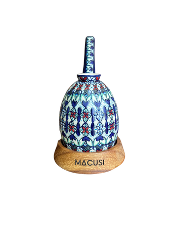 Pipa Bong Macusi Ceramica Artesanal Bubbler Xícal Tricolor