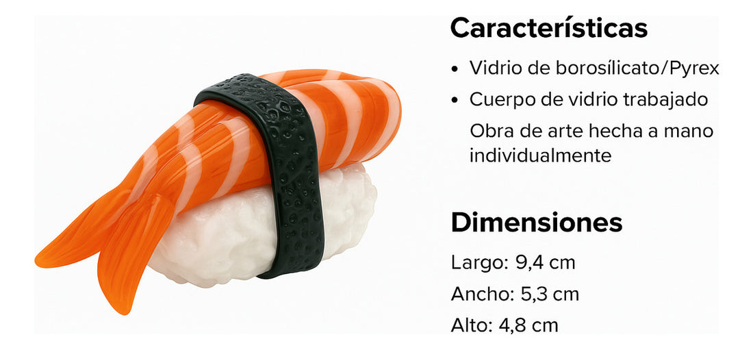 Bong Empire Glassworks Pipa Nigiri Naranja