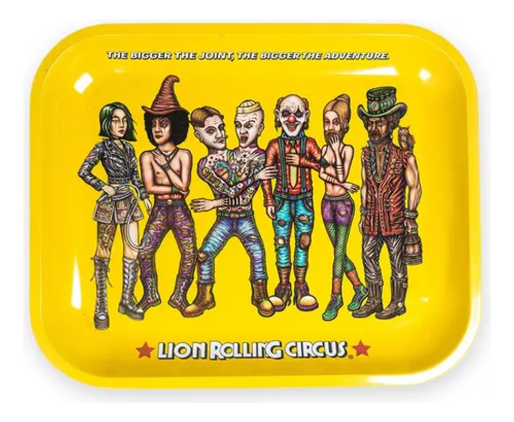 Charola Rolar Metal Bandeja Grande Lion Rolling Circus