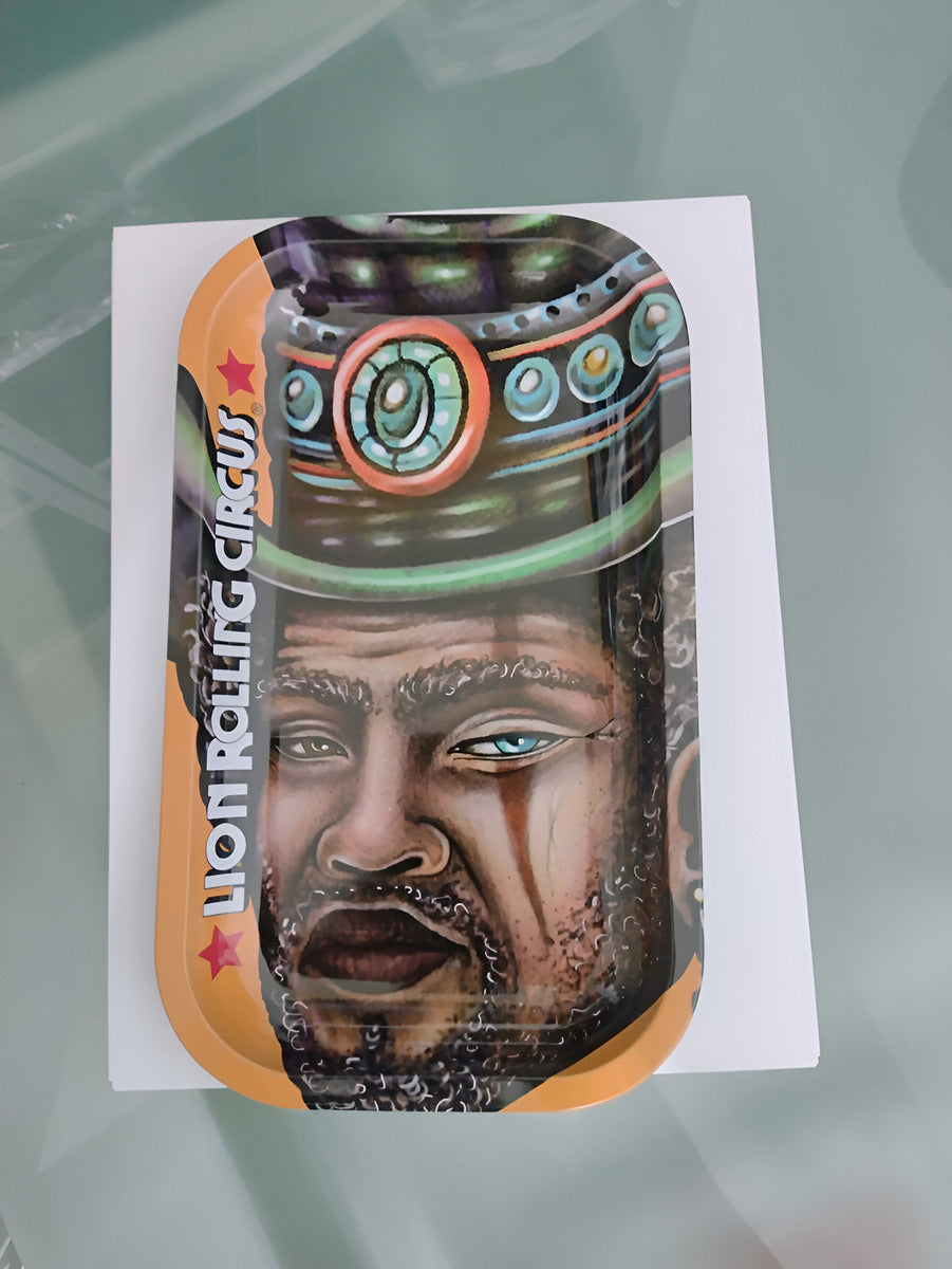 Charola Mediana De Metal Brasil Lion Rolling Circus