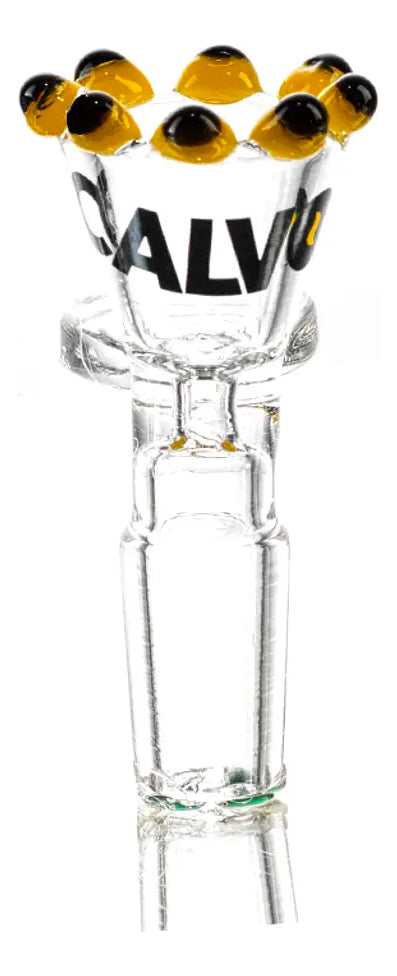 Bong Calvo Glass Quemador Perla Amarillo 14 Mm