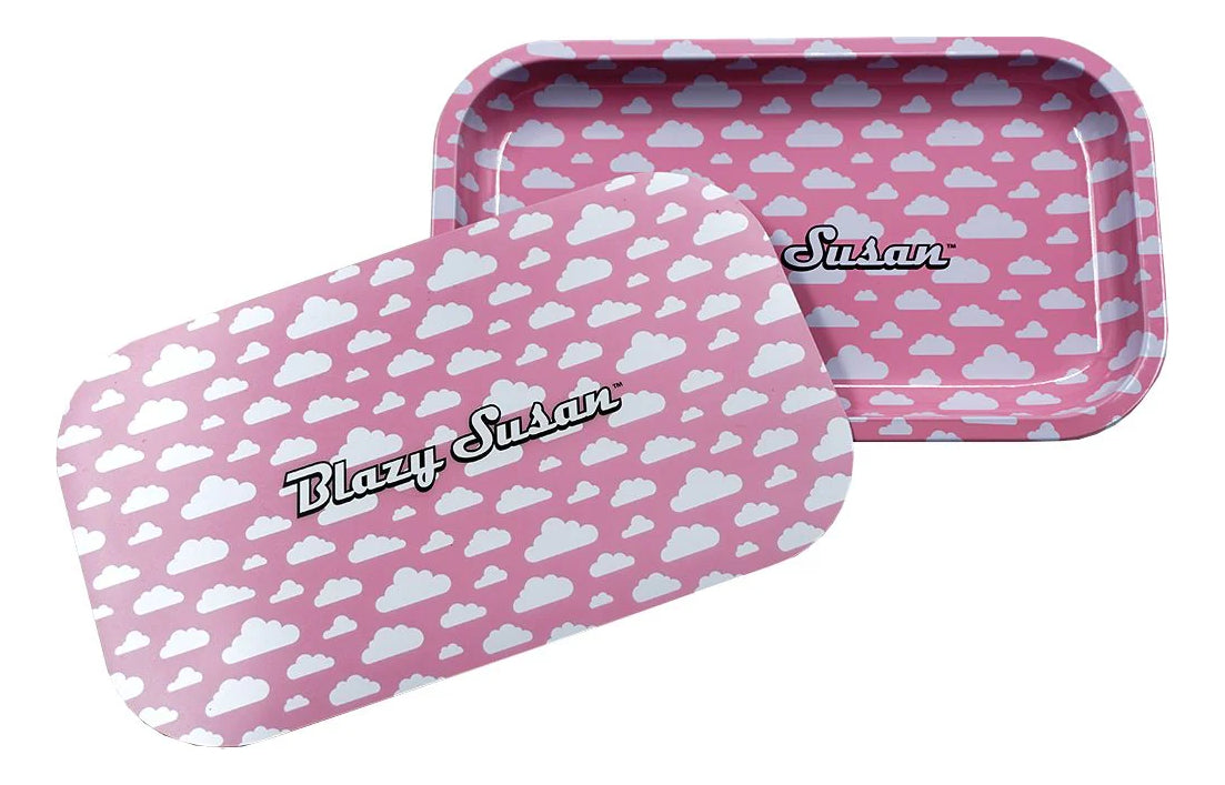 Cenicero Charola Con Tapa Pink Clouds Mediana Blazy Susan