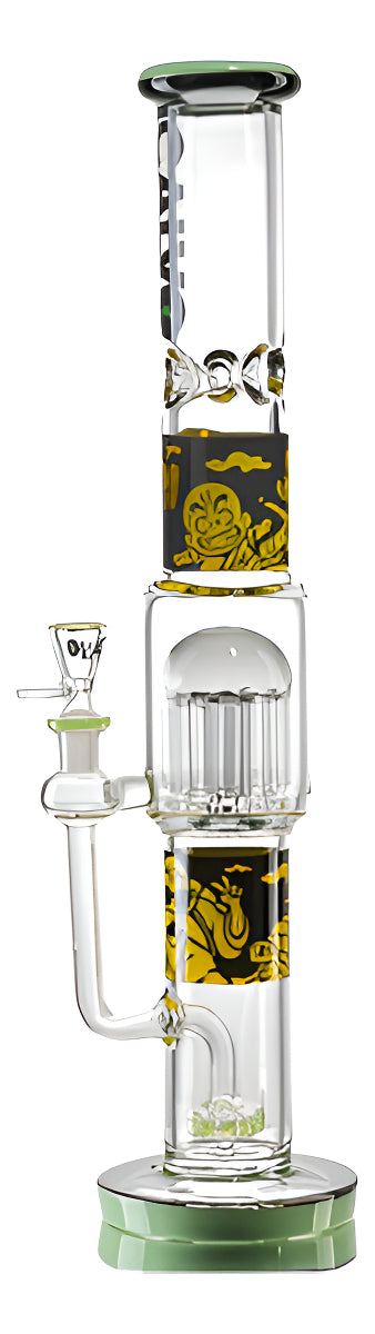 Bong Calvo Glass Tubo Recto Arbol Perc Version Dragon Ball