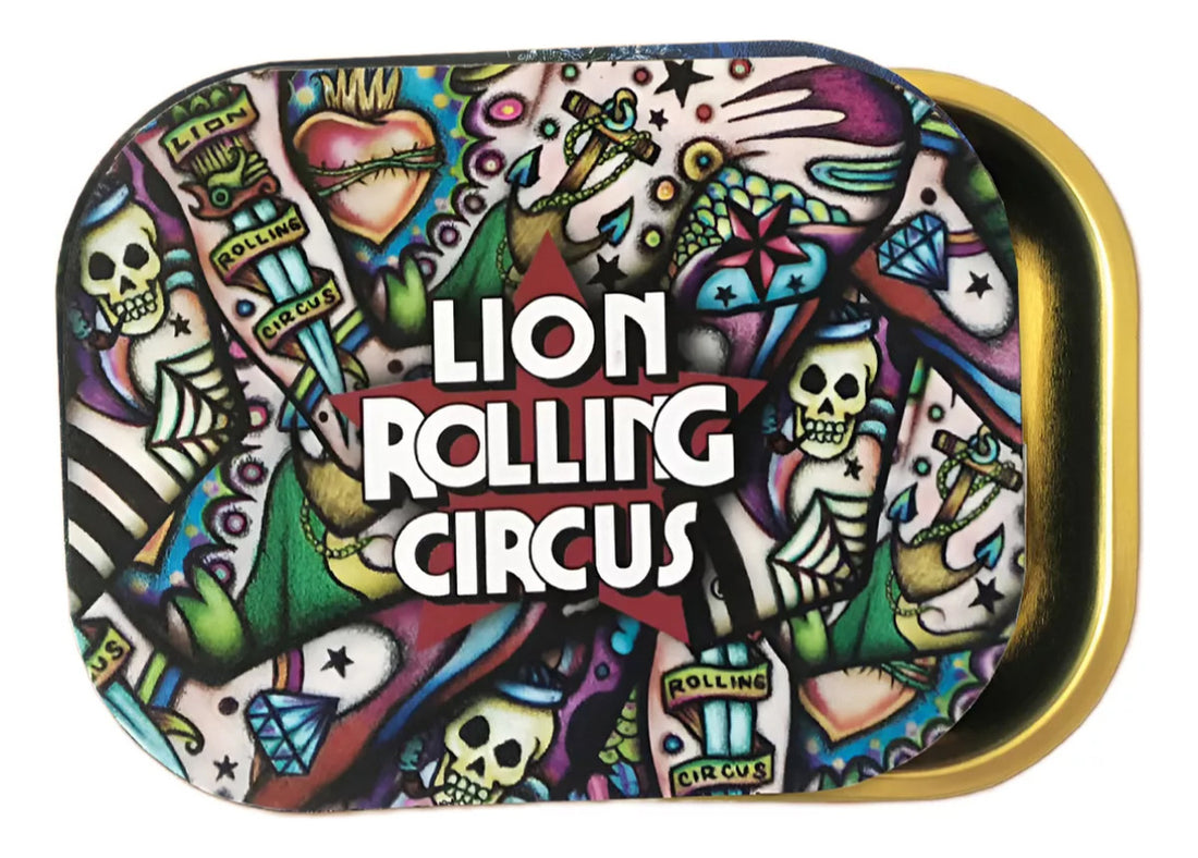Charola Para Rolar Metal Bandej Lion Rolling Circus