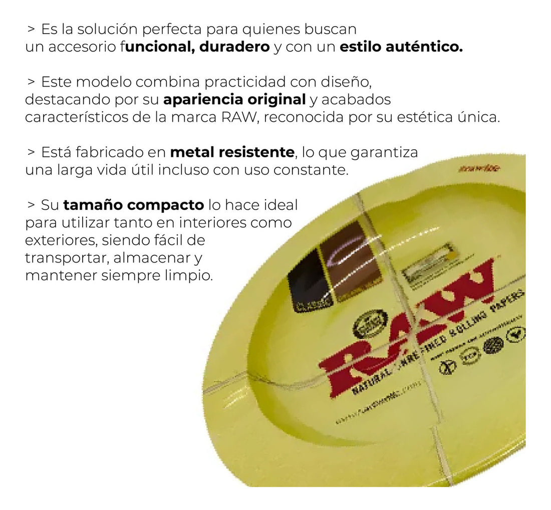 Raw Rolling Tray Cenicero Magnetico